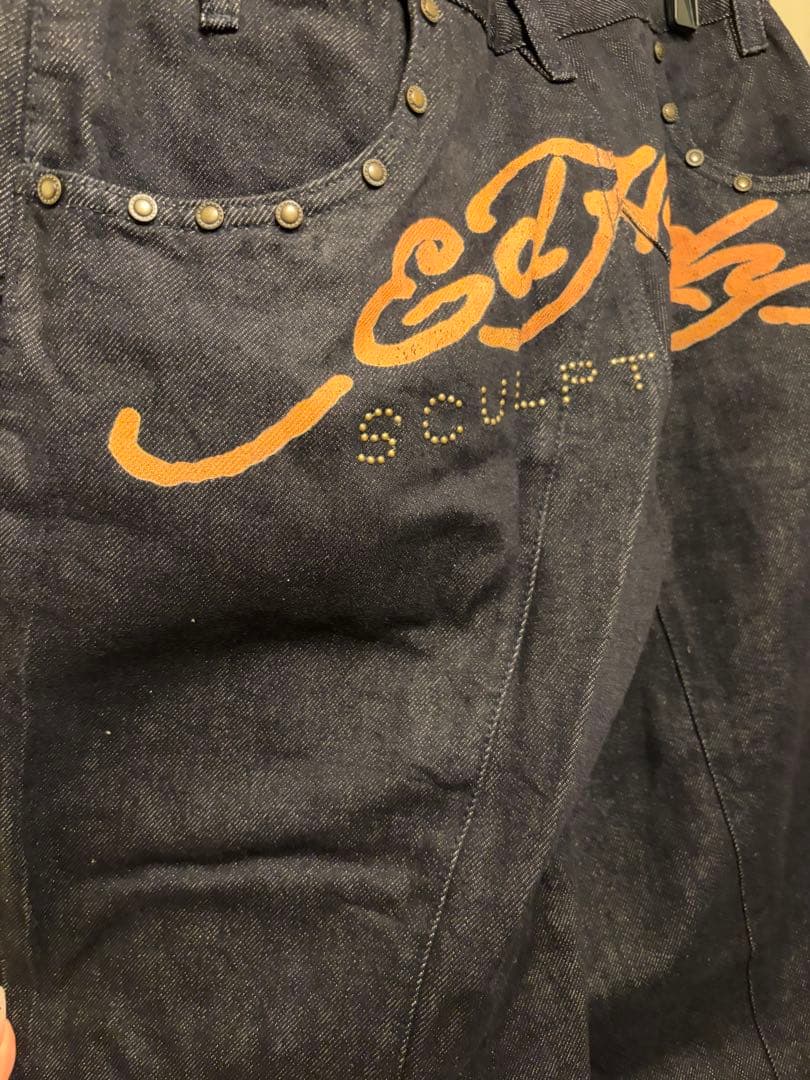 SCULPTOR×Ed Hardy Cracked Angel Denim - メルカリ