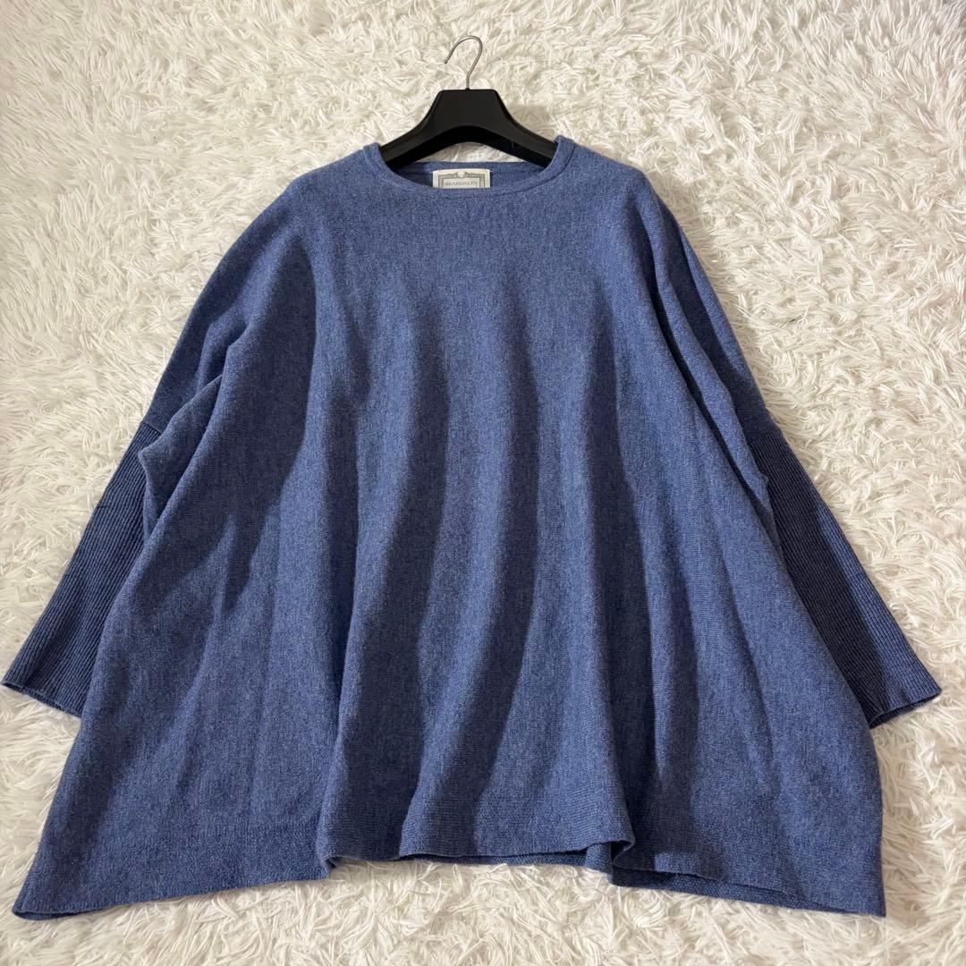 美品 ビアズリー ビッグショートクルーネックニット オーバーサイズ