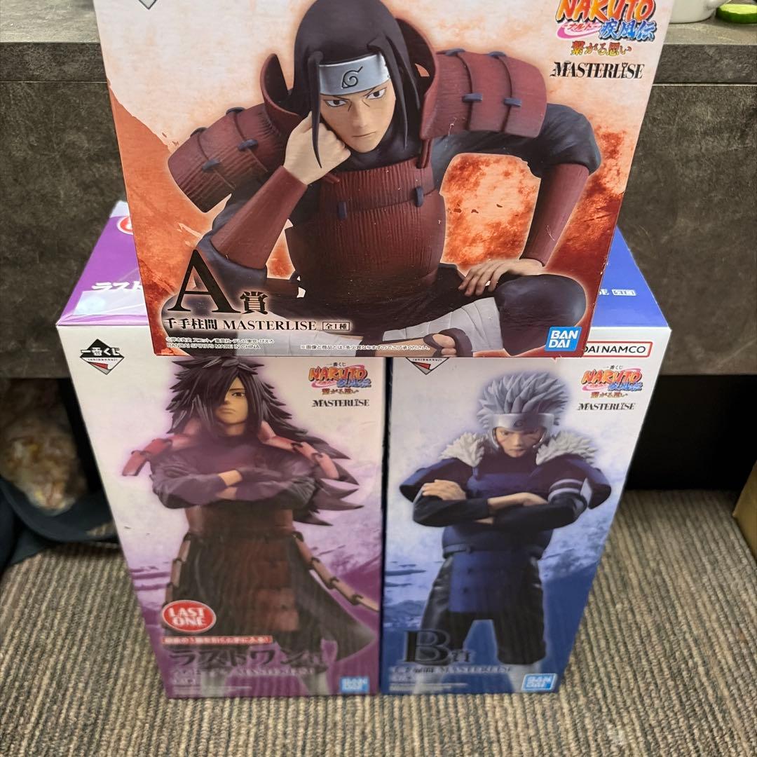 一番くじ ナルト 繋がる思い うちはマダラ　扉間　柱間　フィギュア セット