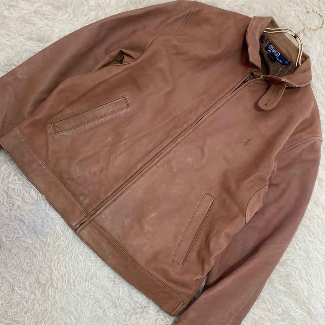 Polo by Ralph Lauren レザージャケット ブラウン系 L 短丈