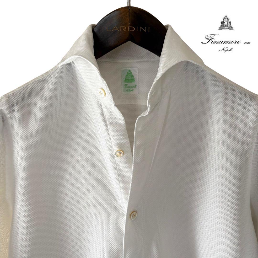 Finamore/セルジオ/マイクロワッフル/コットンシャツ - メルカリ