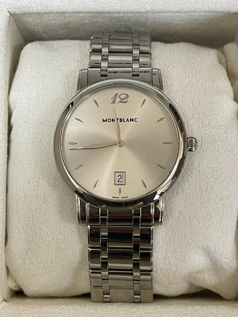 【極美品】モンブラン スター クラシック デイト 電池交換済 メンズ 時計
