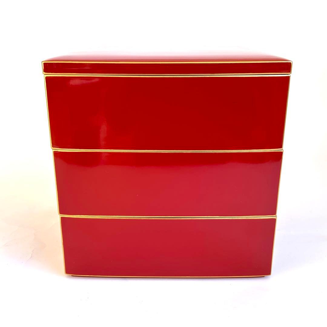 【美品】漆器 漆塗り 重箱 三段重箱 三段重 お重 朱モダン 会津塗り 和食器 楽天市場】3段 会津漆器 重箱の通販