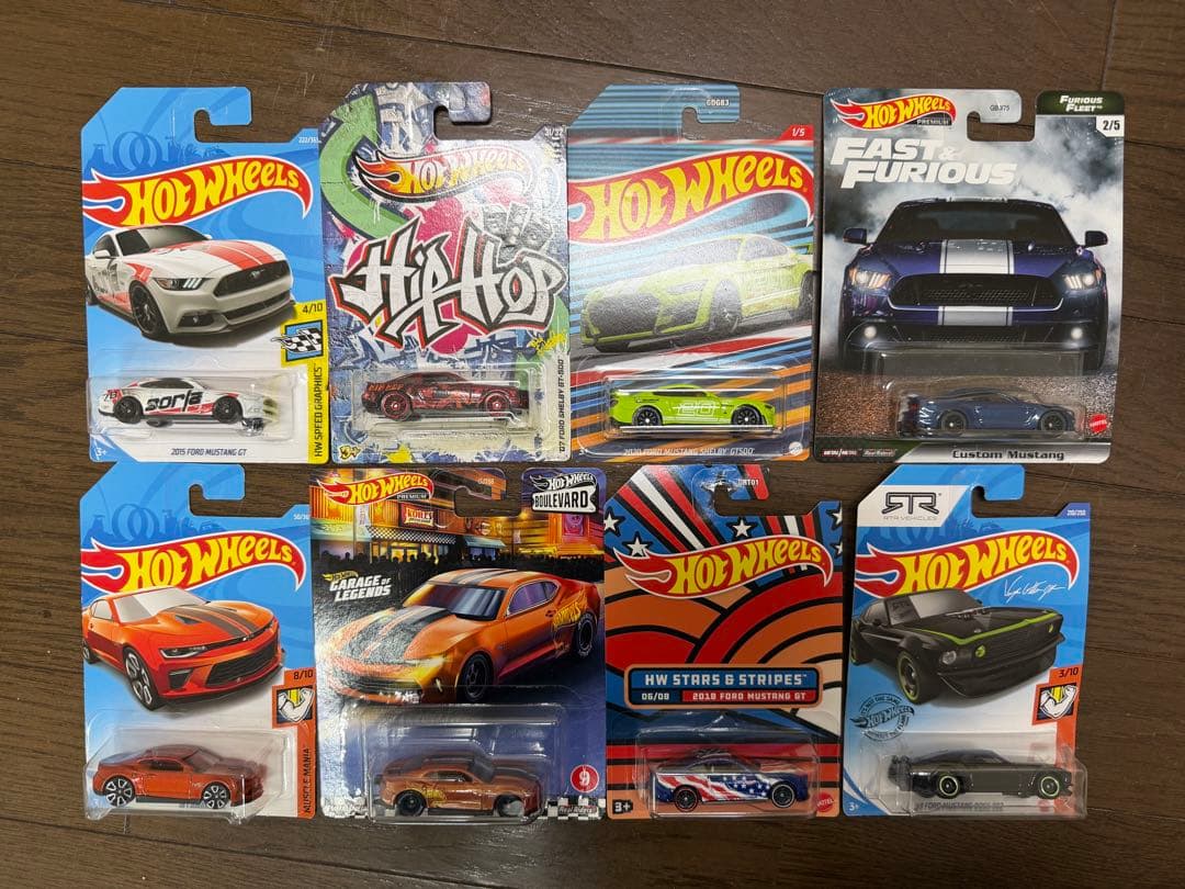 Hot Wheels マスタングなど8台セット