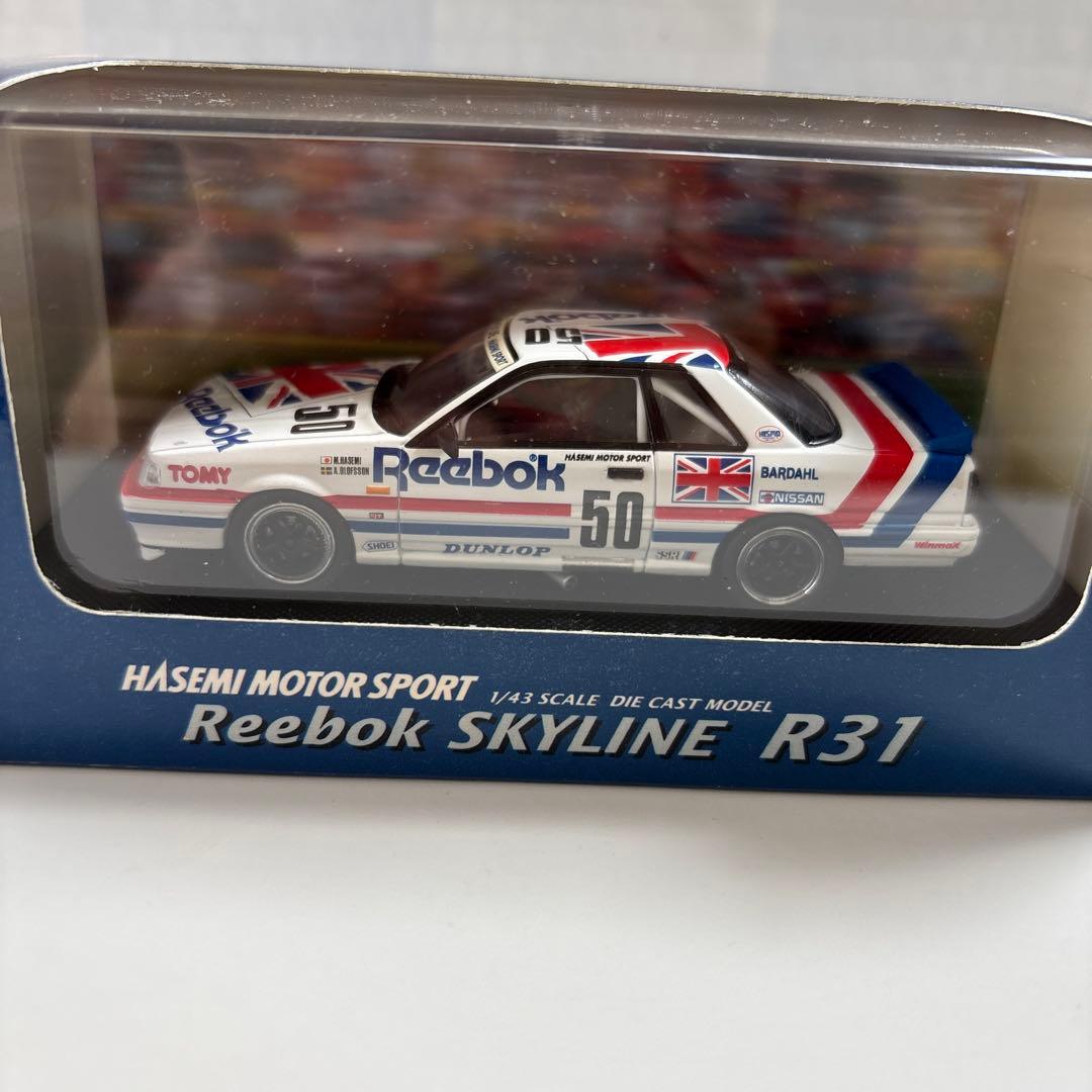 トミカエブロ（絶版品）リーボックスカイラインR31（長谷見コレクション）