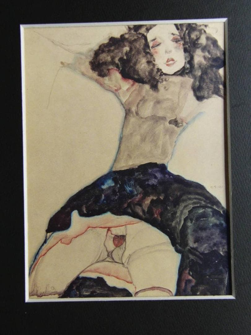 エゴン・シーレ、【スカートをめくりあげた黒髪の少女】 恥ずかしながら22歳になるまでエゴン・シーレを知らなかった
