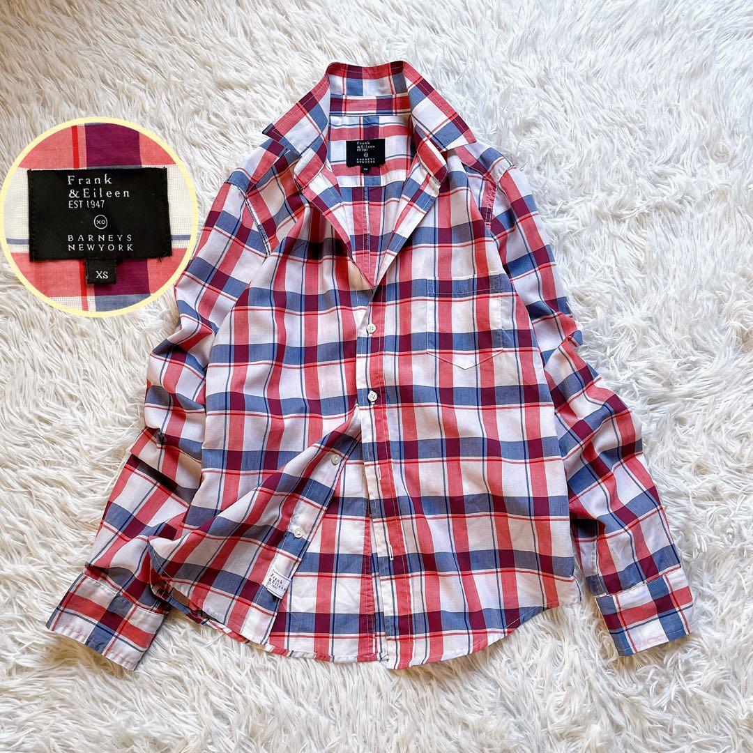 美品✨フランクアンドアイリーン バーニーズ別注 BARRY チェックシャツ XS frank03008che1.jpg