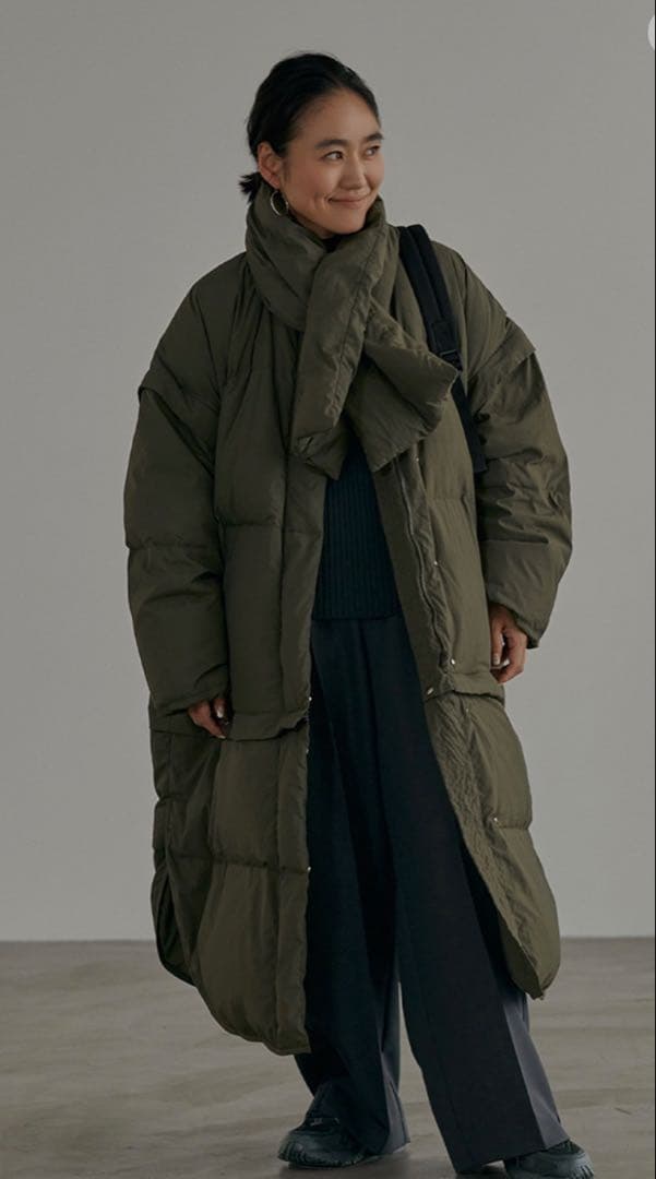 金子綾マルチウェイダウン　カーキ