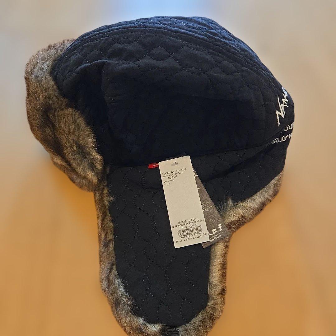 NANGA × CLEF」キルティング パイロットキャップ ブラック ナンガ