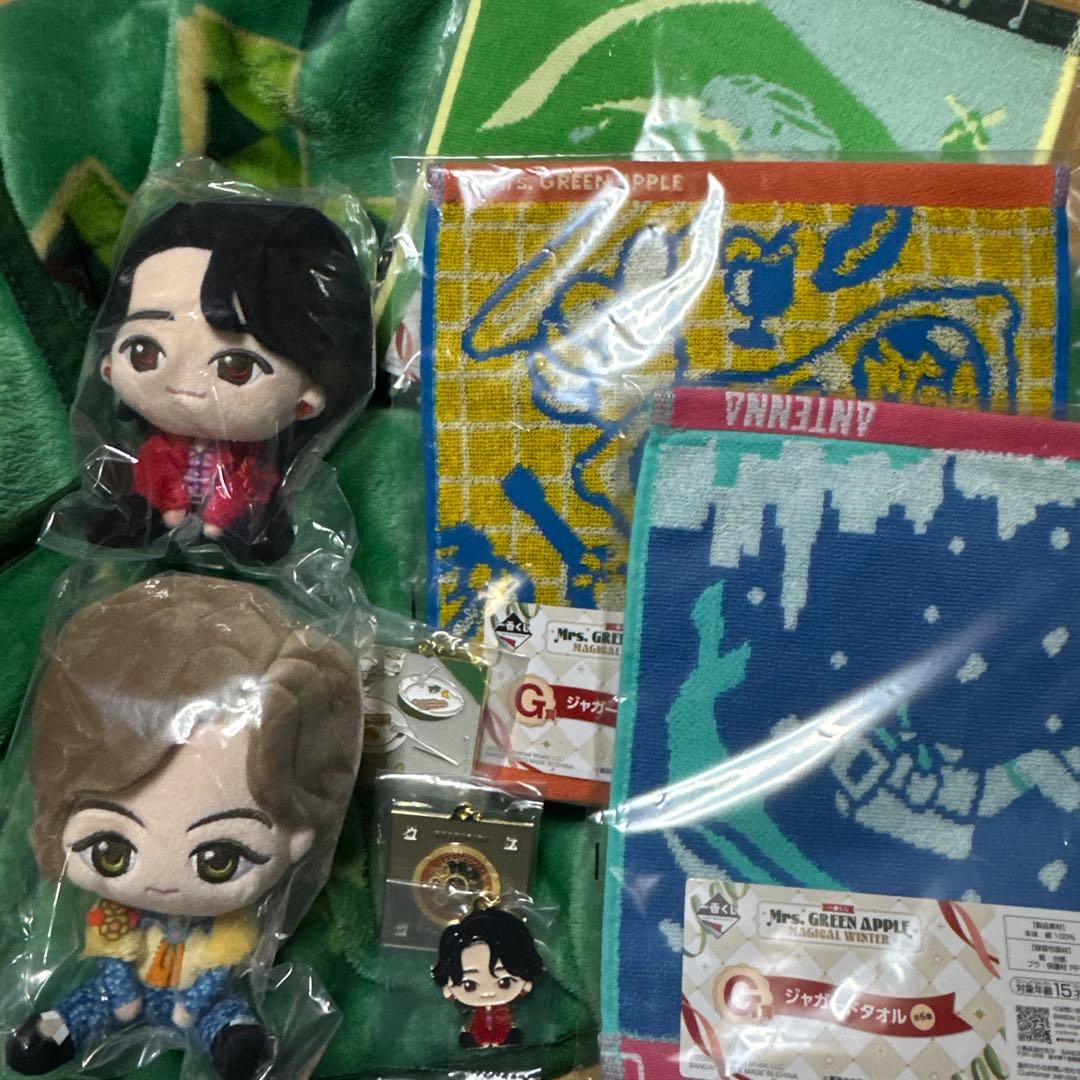 Mrs. GREEN APPLE 一番くじ ぬいぐるみ・アクセサリーセット