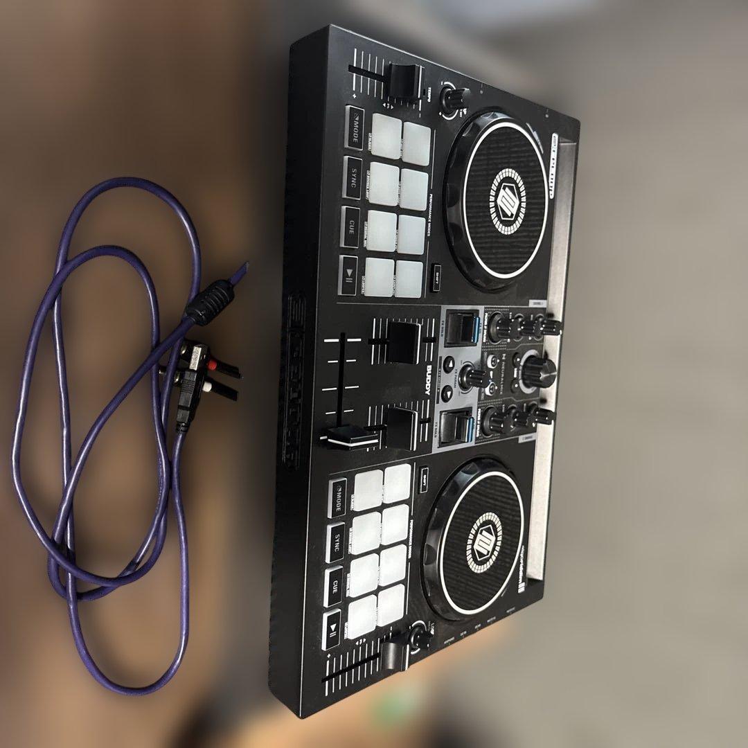 DJコントローラー 黒 + audio-technica ヘッドフォン