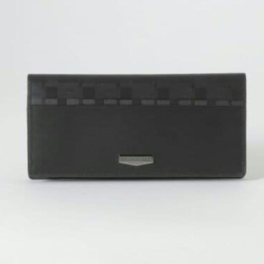 ブラックレーベル・クレストブリッジ◇ エンボスチェックロングウォレット