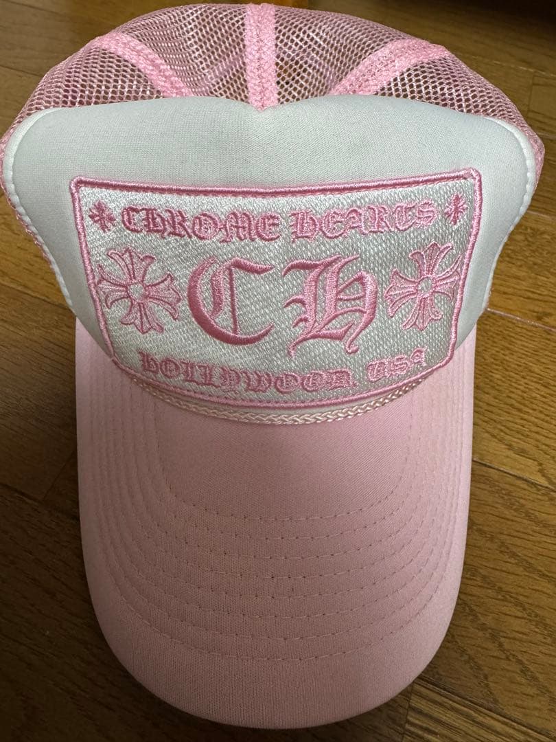 ぴすけ CHROME HEARTS（クロムハーツ） ピンクメッシュキャップ CHROME HEARTS(クロムハーツ) セメタリーメッシュキャップ
