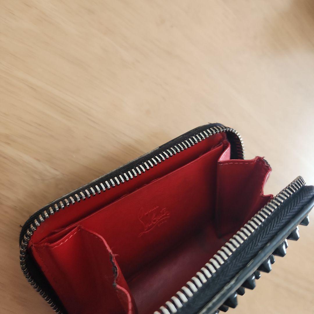 希少】クリスチャンルブタン パネトーネ スタッズ ミニ財布 コイン