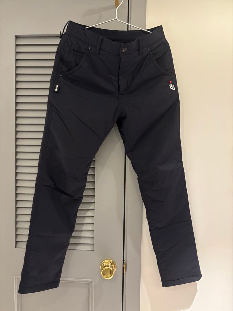 パーリーゲイツ　秋冬用中綿パンツ　暖パン　ネイビー パーリーゲイツ ドビーストレッチ 中綿入りパンツ 暖パン メンズ 送料