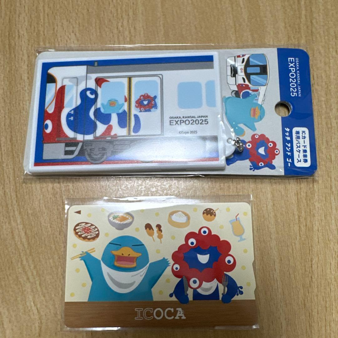 ICOCAミャクミャクカード　ミャクミャクICOCAカード &初期パスケース