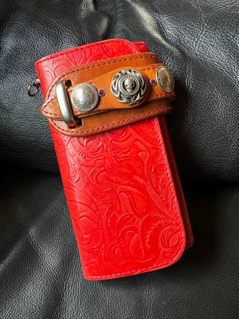 アルズニ　長財布　ペイズリー　ライダース美品　本日の昼迄