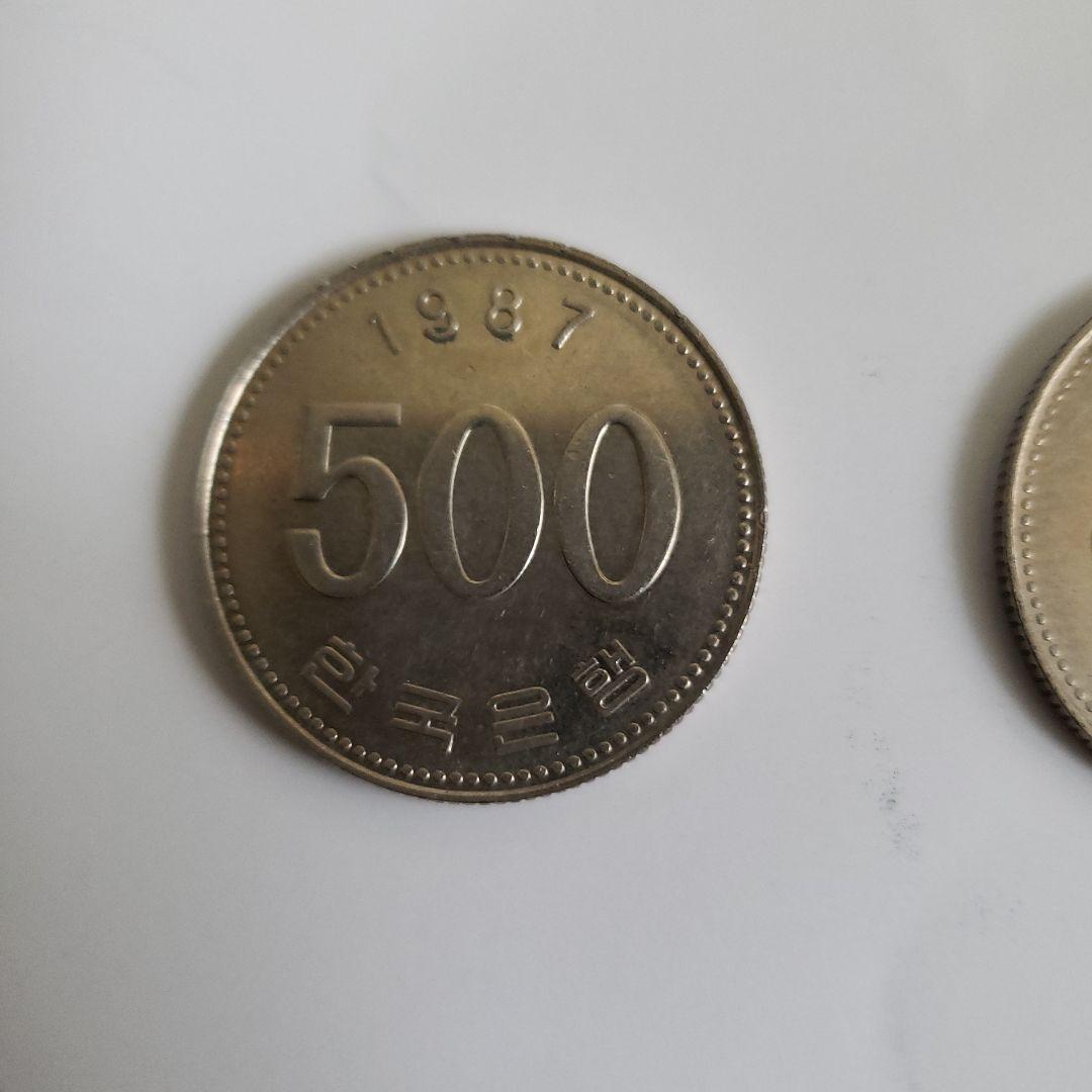 韓国 500ウォン白銅貨 1987年 88年 89年 特年 希少 レアコイン - メルカリ