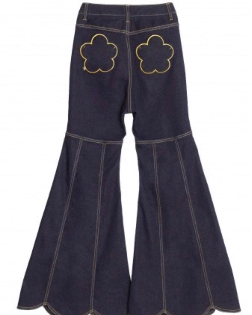 マリークワント パメオポーズ Daisy Petal Denim Pants