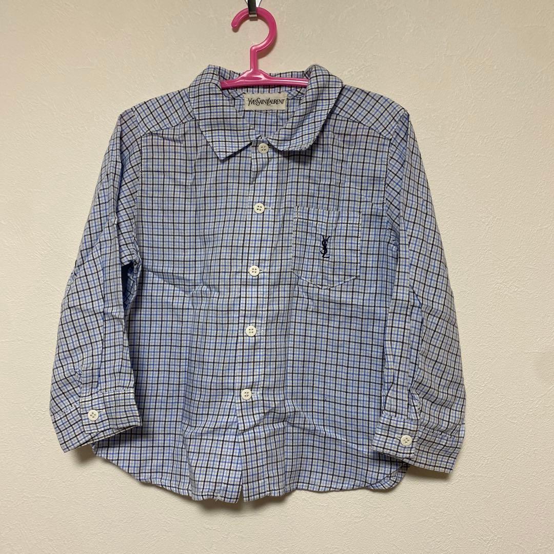 Yves Saint Laurent ネルシャツ ハイブランド チェックシャツ - メルカリ