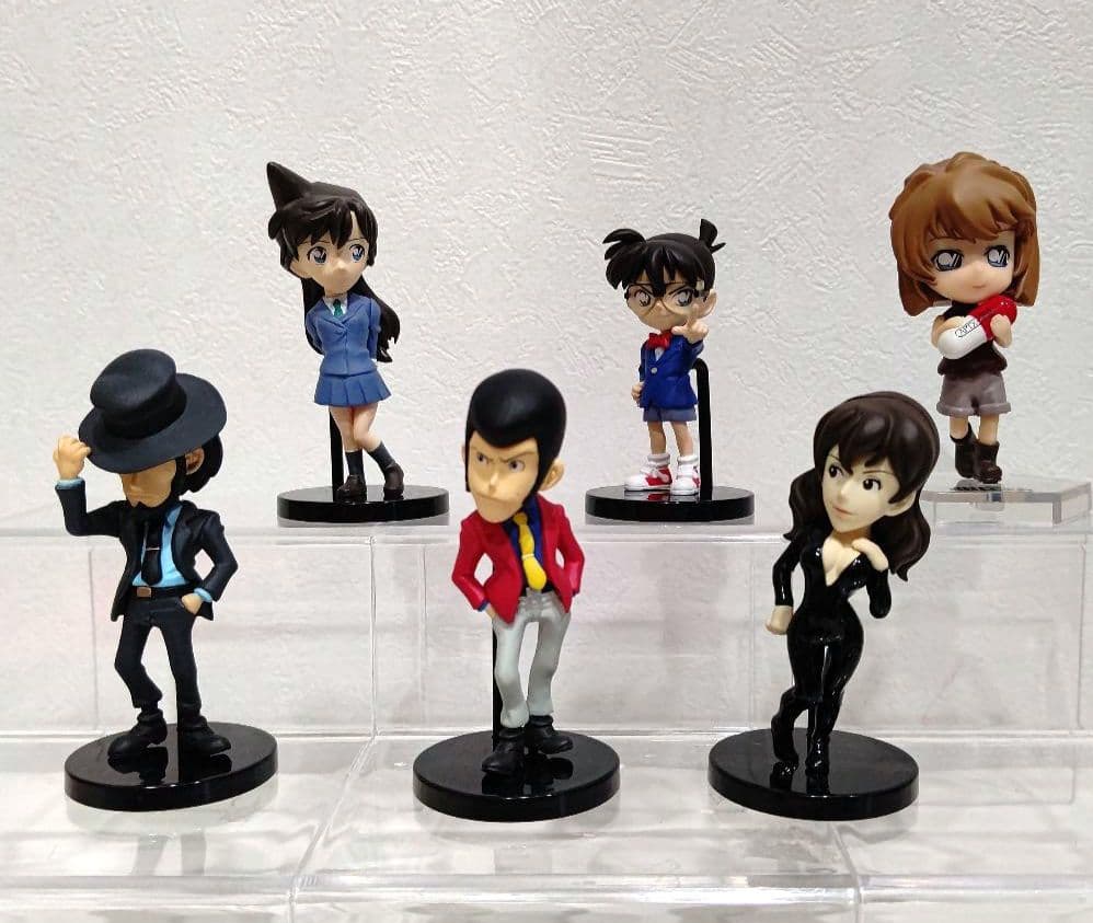 ルパン三世VS名探偵コナン フィギュア ワーコレ5種 &デフォルメ1種(灰