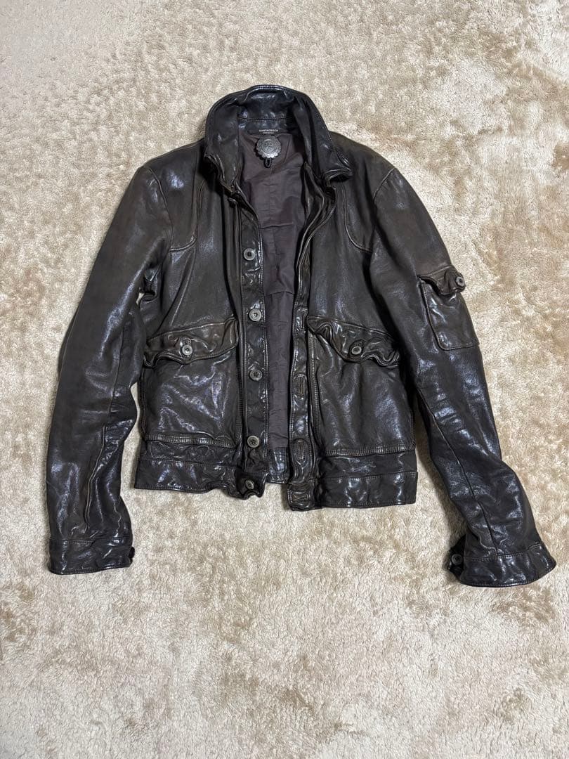 サンタクローチェレザーライダースジャケット