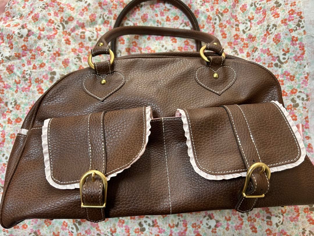 コケティッシュティアラ　ハートボストンバッグ（未使用品）日本製　合皮