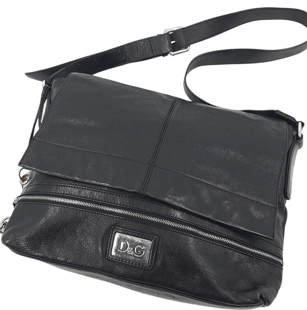 ドルチェアンドガッパーナ　D&G ショルダーバッグ　メッセンジャー　ブラック