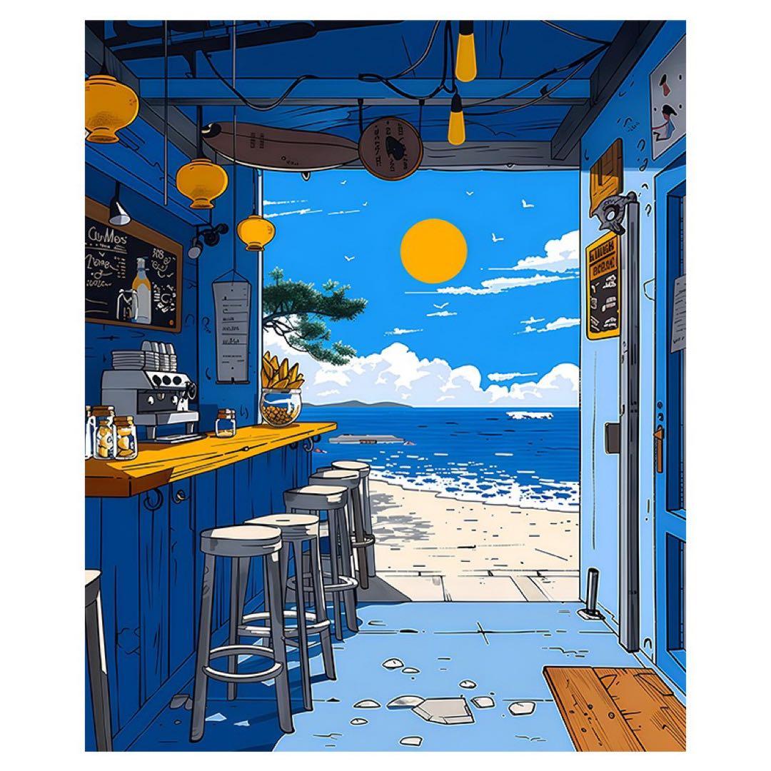 ビーチのイラスト
