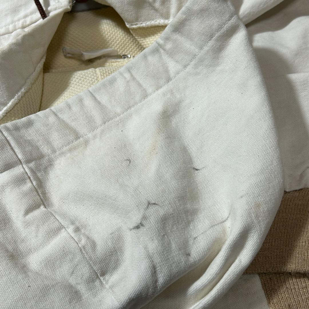 80-90s 星タグ USA製 ホワイト カーハート アクティブジャケット