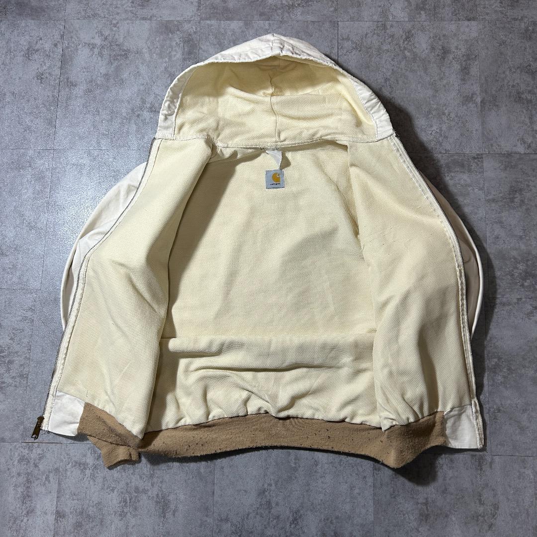 80-90s 星タグ USA製 ホワイト カーハート アクティブジャケット