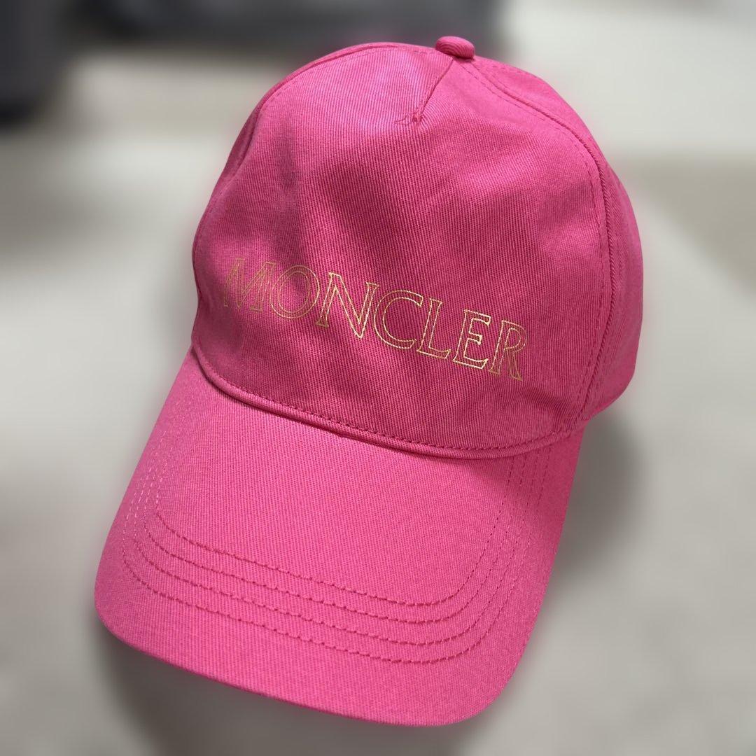 MONCLER モンクレール ピンク 帽子 キャップ