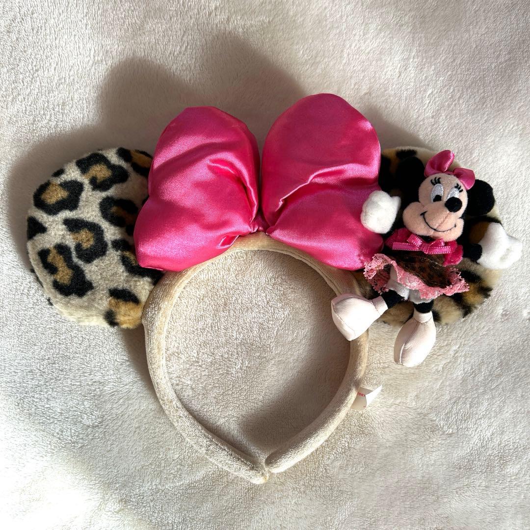 【状態良◎】　ディズニー　カチューシャ　ヒョウ柄　ミニー