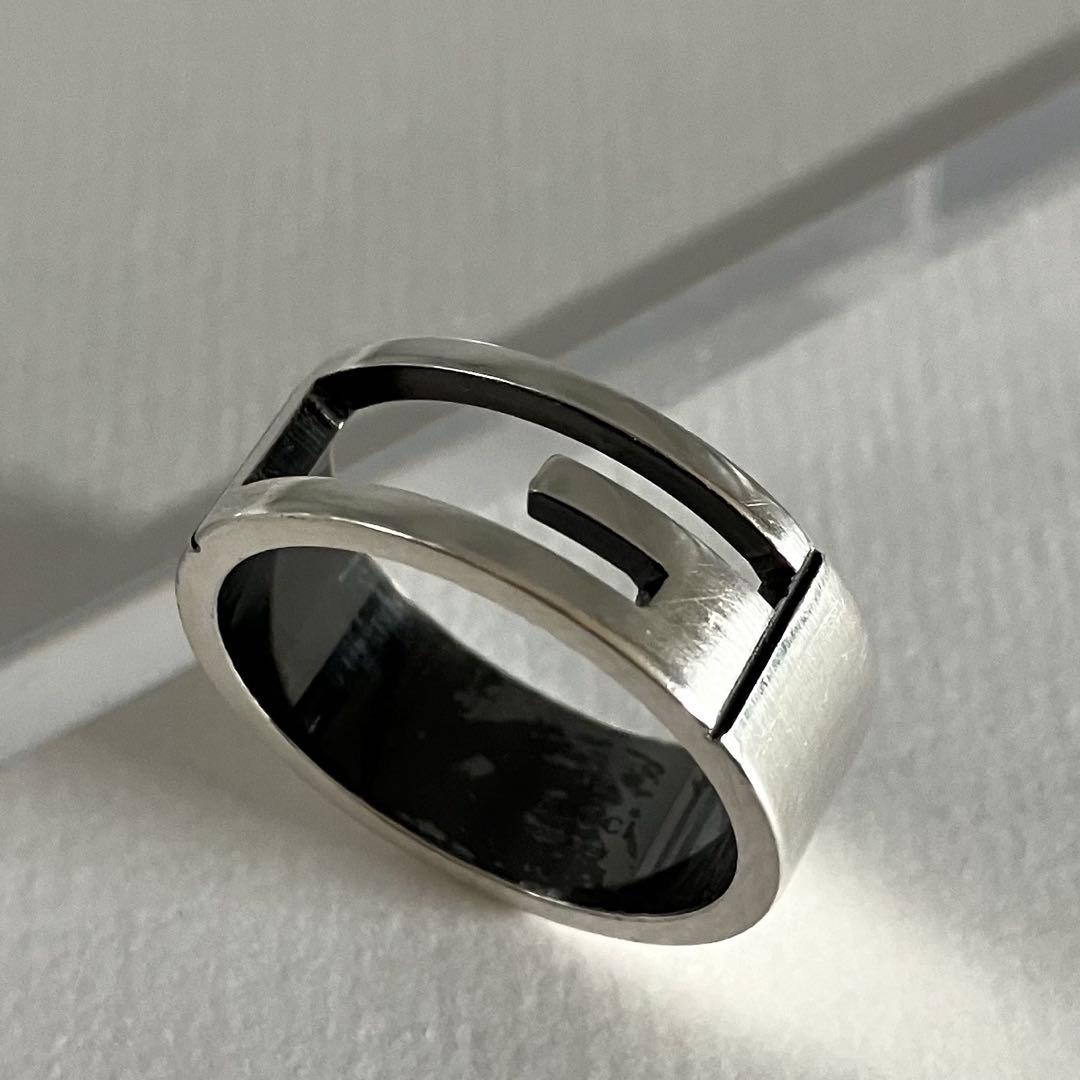 GUCCI グッチ ブランデッドG シルバー925 リング 指輪 約20号 - メルカリ