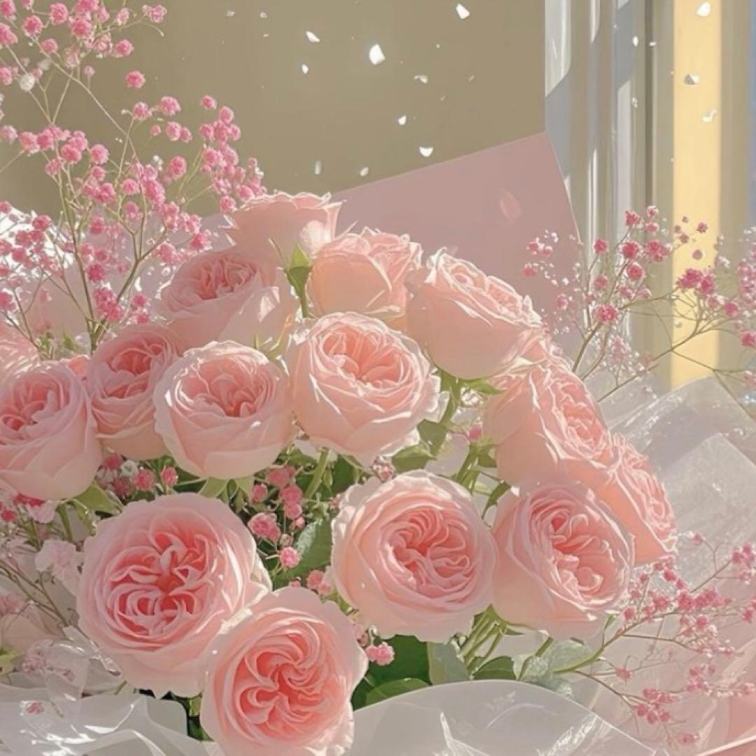 薔薇ピアス∗*゜/プリザーブドフラワー