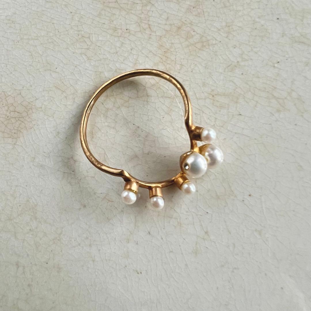 JUNCO PARIS ジュンコパリ 淡水パール リング 指輪 - メルカリ