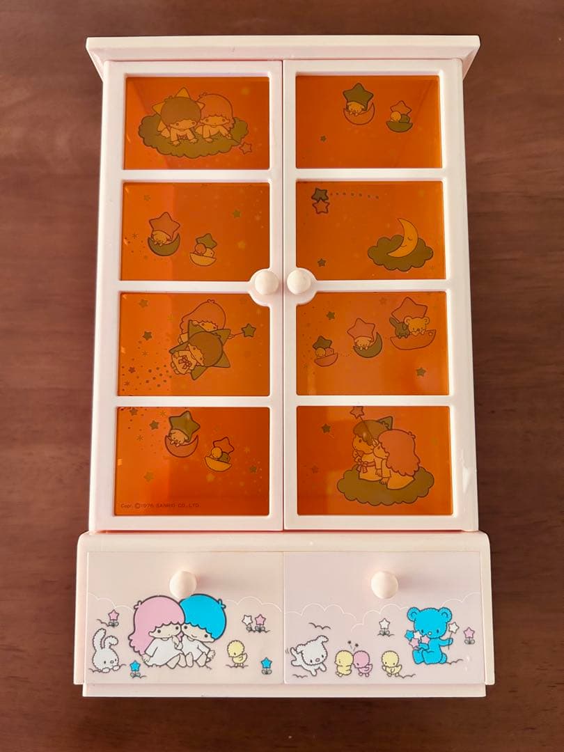 キキララ　昭和50年代 ミニキャビネット 希少♡平成レトロ】キキララ 1994 当時物 ケース付 サンリオ