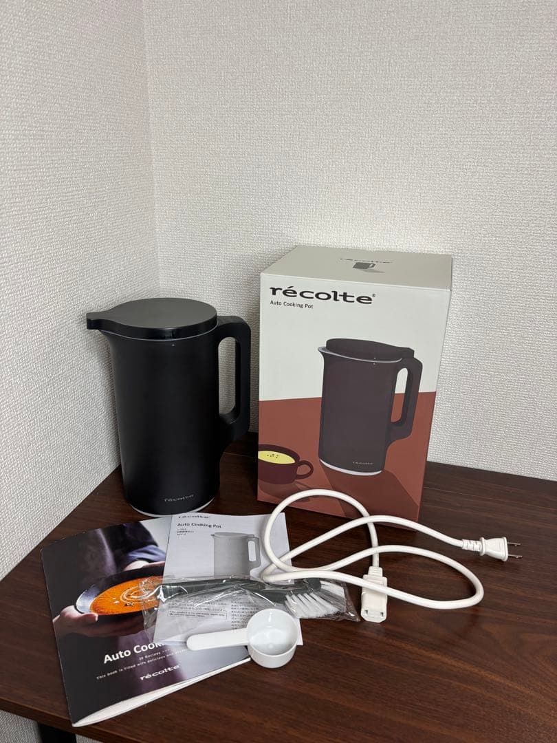 美品/récolte Auto Cooking Pot ブラック