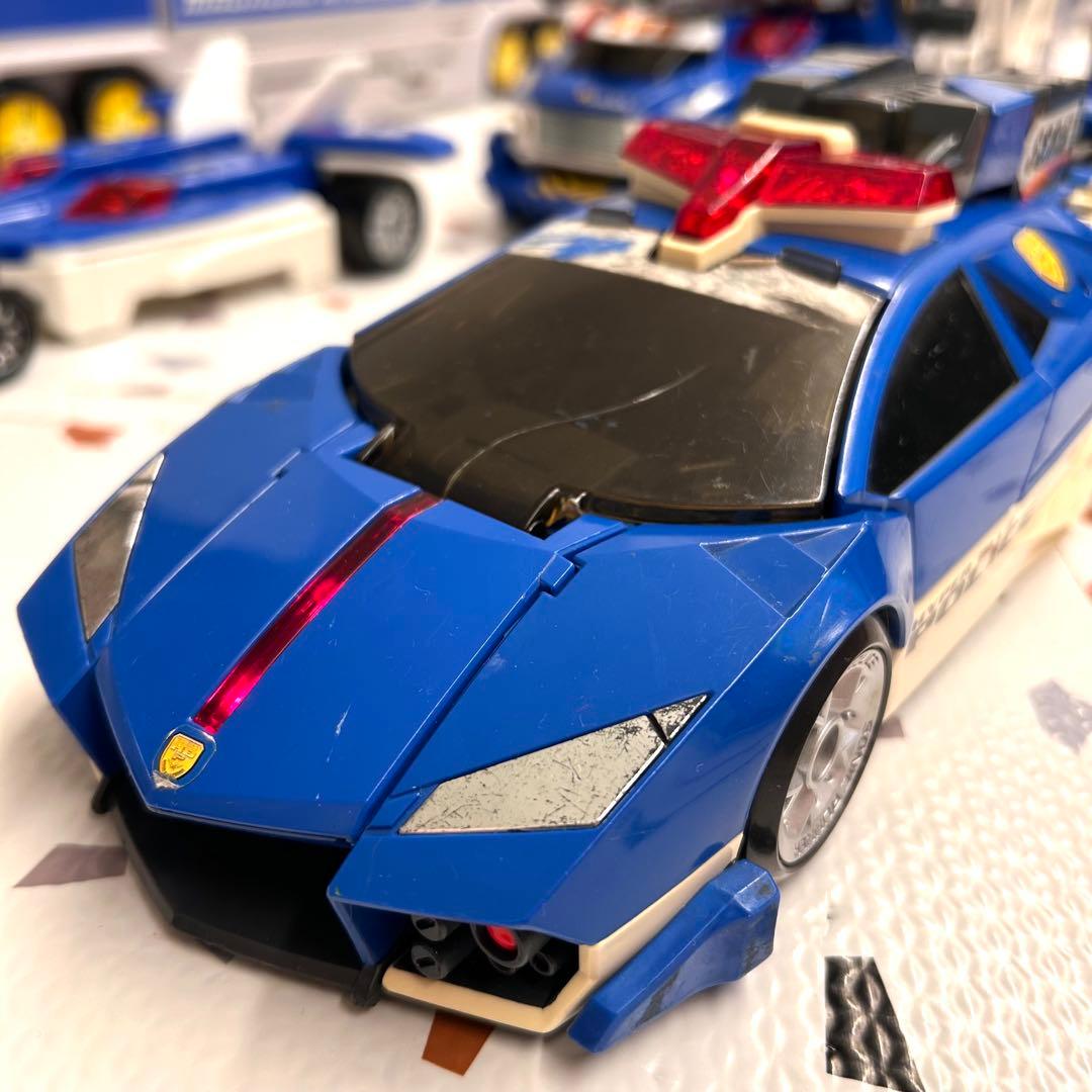 新品電池交換済み】トミカ マグナムパトレーラー ハイパーブルーポリス