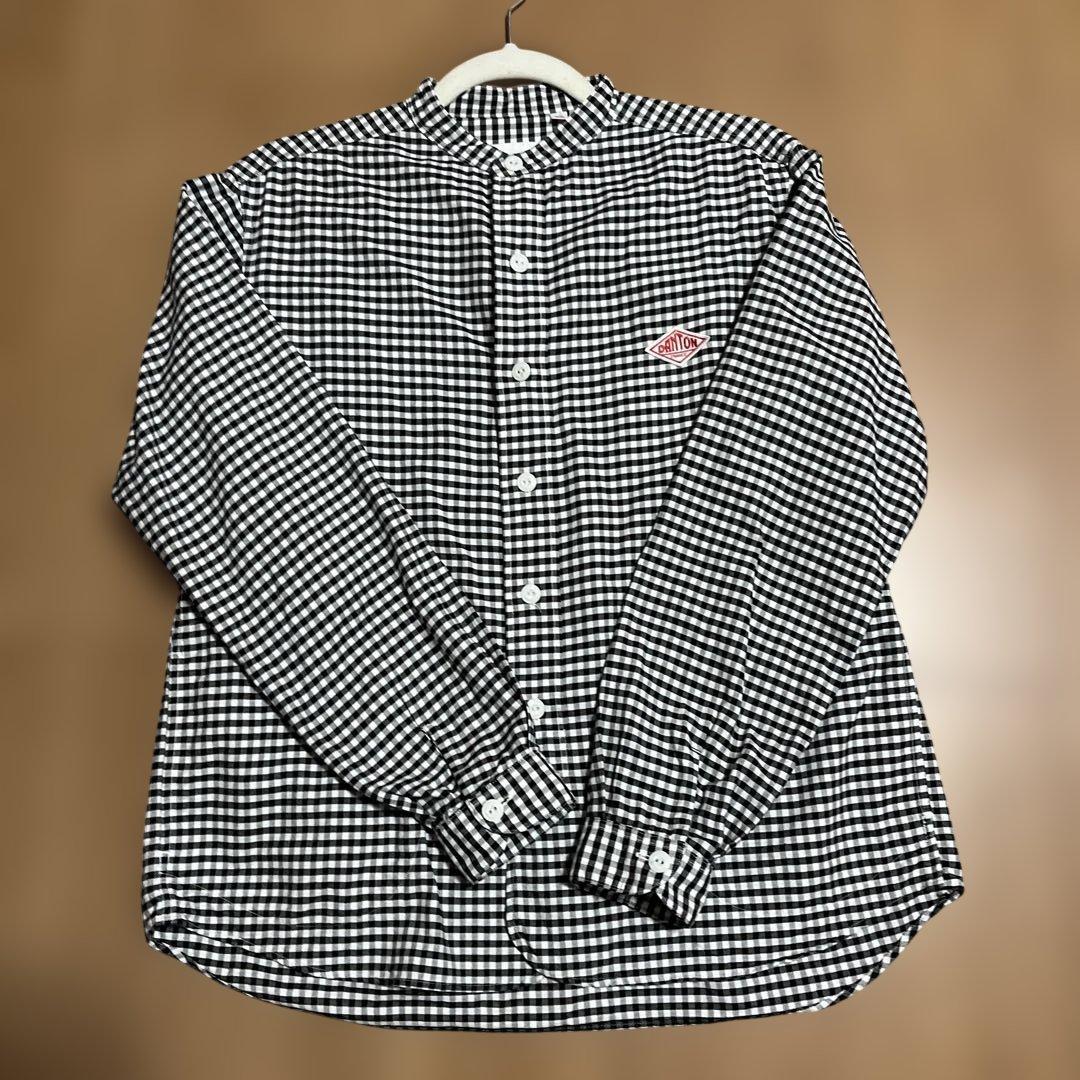 DANTON ギンガムチェック長袖シャツ 38 - メルカリ