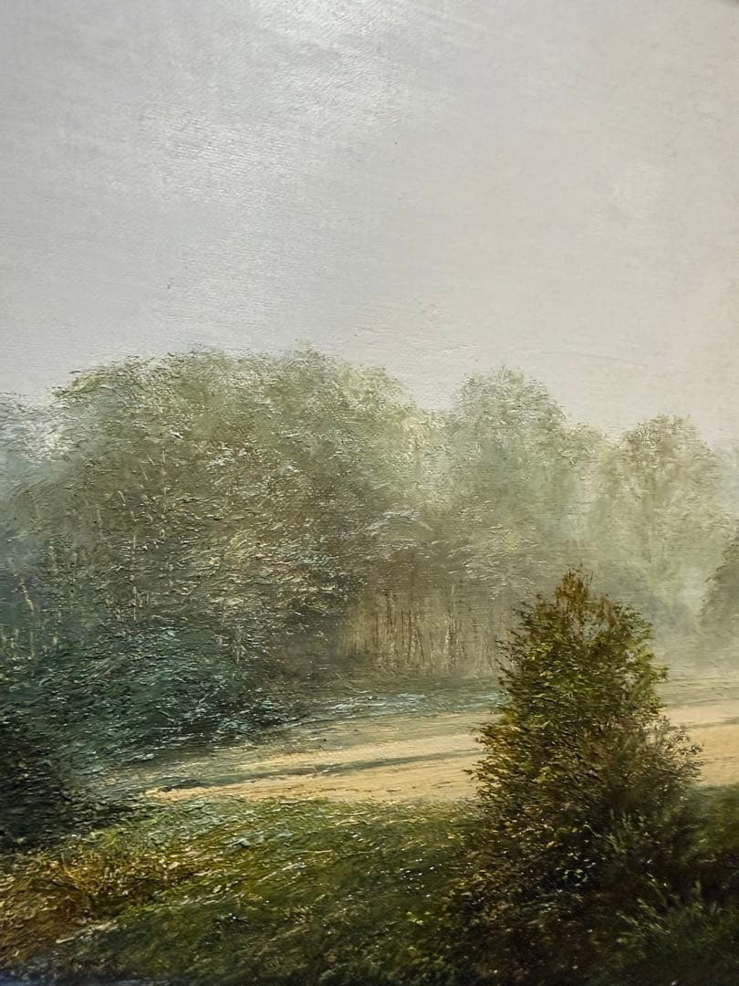 中村英夫　【朝霧】　真作　送料込み0908