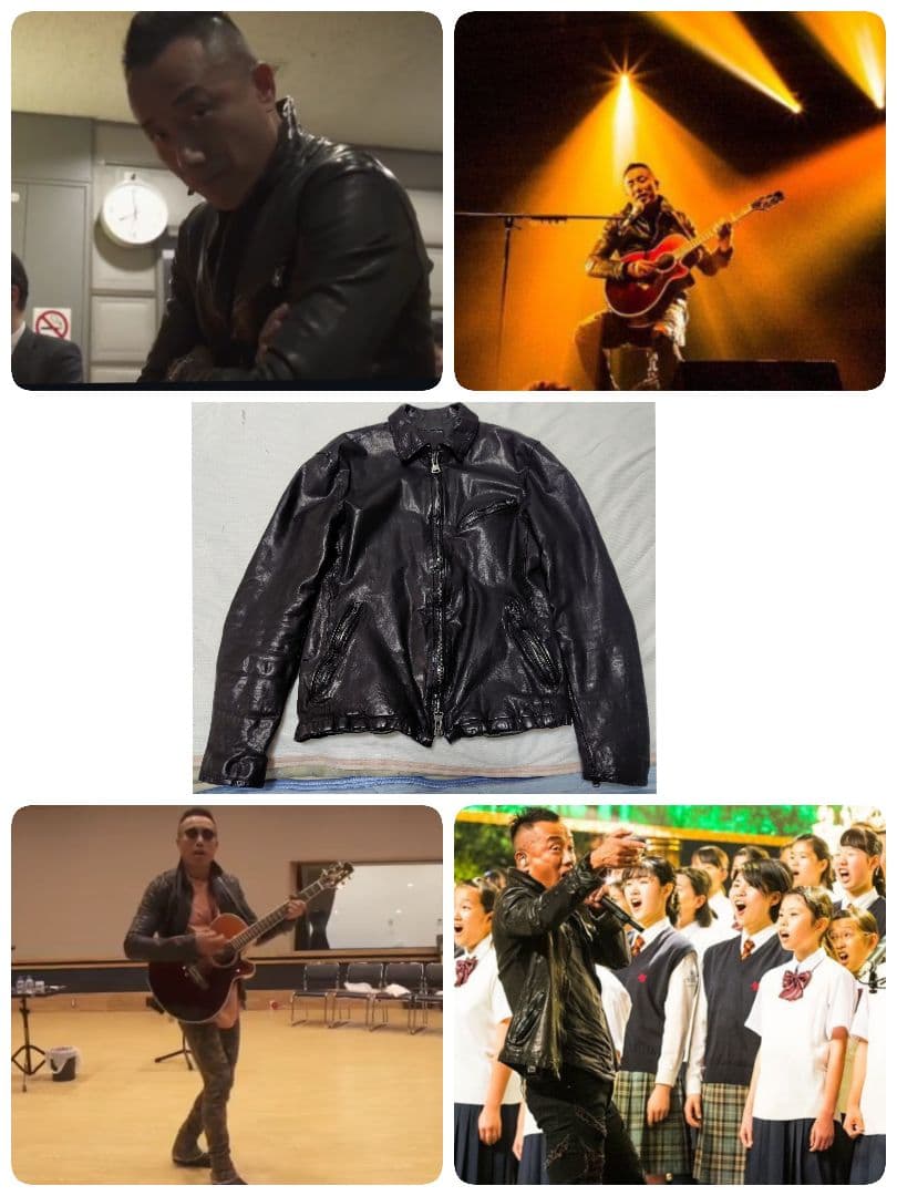 ★本物★超高級品 長渕剛さんISAMU KATAYAMA ライダースジャケットM