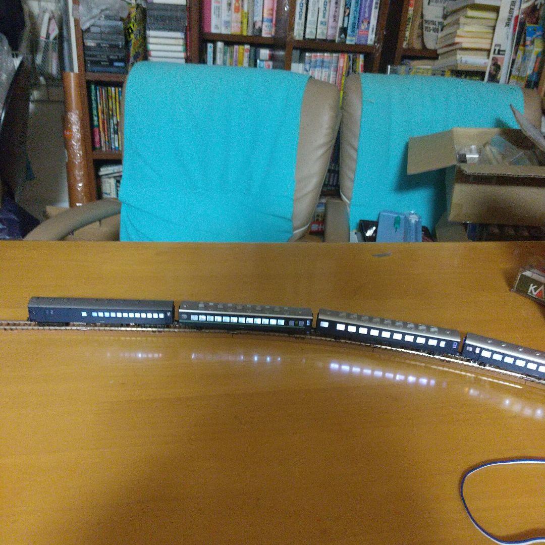 ◇KATOの室内灯つき/旧型客車 急行「かいもん」風 5両 オロ11、スハニ