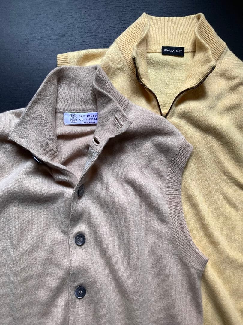 Burunello Cucinelli & RIVAMONTI. 極上ジレセット