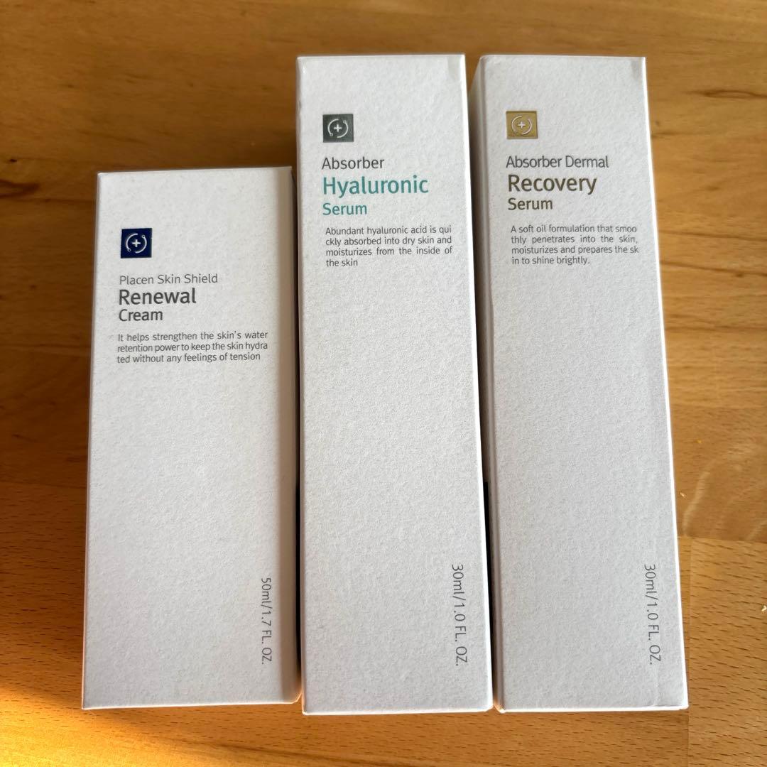 ルネセル　リニューアルクリーム　ヒアルロニックセラム　リカバリー　3点セット