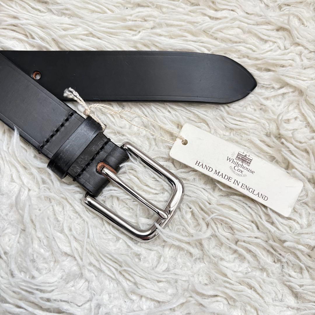未使用タグ付き　Whitehouse Cox Bridel Leather 黒