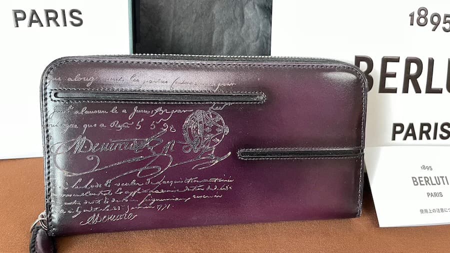 希少！Berluti ベルルッティ ITAUBA NEO 長財布 阪急百貨店購入