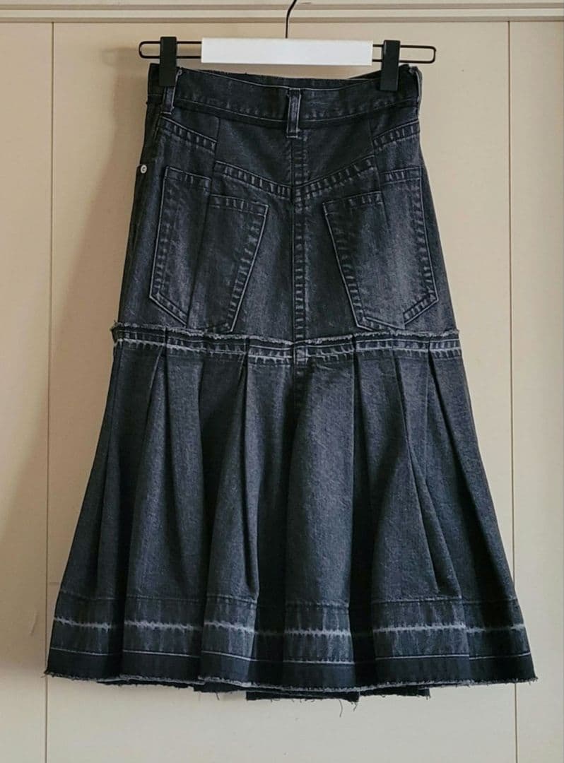 《専用》sacai マーメイド デニム ジップスカート ブラック サイズ1