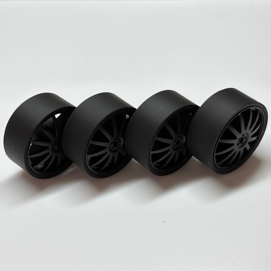 ミニ四駆 ペラタイヤ 黒ローフリ 22.9 mm - メルカリ