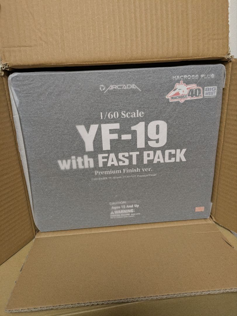 YF-19 with FAST PACK プレミアムフィニッシュ アルカディアの完全変形シリーズ「YF-19 エクスカリバー」にマーキング